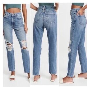 SLVRLAKE Revolve Denim Roxy Straight‎ Leg Jeans In Mind Made Up Size 27